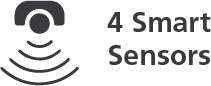 4 smart sensors icon