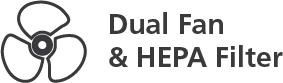 twin dual fan hepa icon